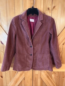 Vintage Radishes & Roses gefütterter Cord Blazer rostbraun LESEN Gr. XS (5464) - Bild 1 von 6