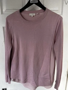 Ted Baker Women's Pink Jumper With Asymmetrical Detail size 4 or size 14 to 16 - Picture 1 of 4