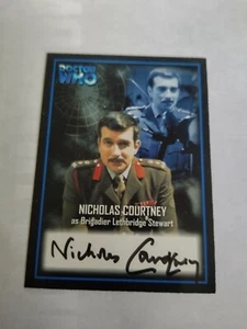 Nicholas Courtney AUTOGRAPH CARD Doctor Who - Picture 1 of 1