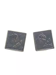 Vintage 1960's Boy Scout Cub Scout Wolf and Bear Pin Lapel Pin Diamond Shape - Picture 1 of 4