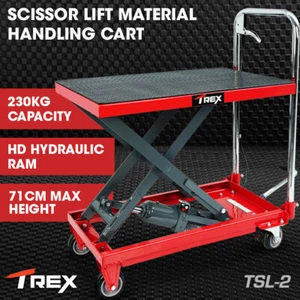 T-REX 230KG Hydraulic Scissor Lift Platform Trolley Platform Table Cart Material - Picture 1 of 12