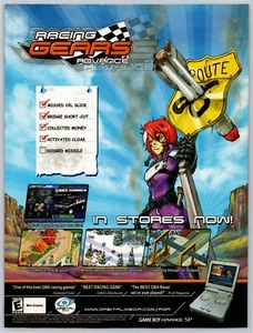 2005 Racing Gears Game Boy Advance Vintage Print Ad Promo Art - Picture 1 of 1