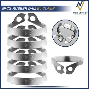5Pcs B4 Rubber Dam Clamp Brinker for Upper Molar Jaw Incisors and Canines - Picture 1 of 2