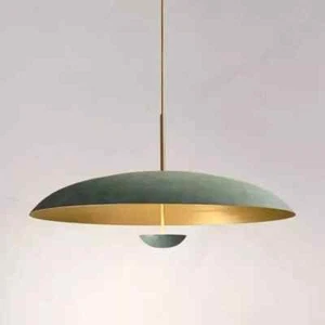 1950 Mid Century 1 Luz Moderna Óxido Colgante Sputnik Lámpara de araña - Imagen 1 de 5