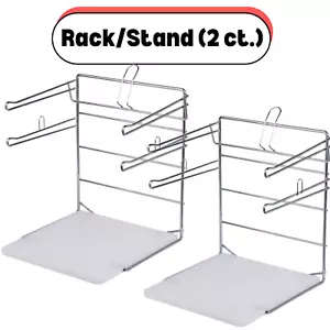 (2 RACK) T-Shirt borsa per la spesa scaffale supporto negozio dispenser sacchetto per generi alimentari - Foto 1 di 6