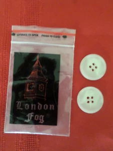 Vintage London Fog Replacement Buttons 1" Pink/Salmon Marbled - Picture 1 of 2