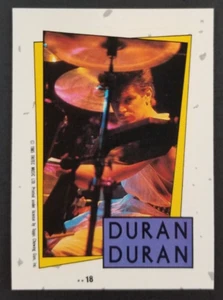 Duran Duran 1985 Pop Rock Music Band Topps Sticker Card #18 (NM) - Picture 1 of 2