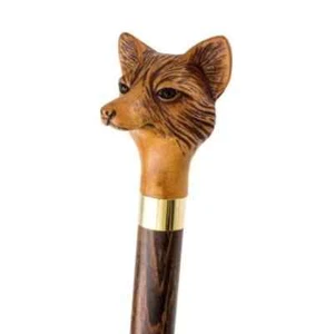 Wooden walking stick hand carved Animal wooden walking cane - Picture 1 of 2
