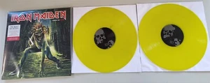 Iron Maiden XMas 80 Tour Lime Vinyl 2 LP Record new - Picture 1 of 3