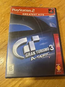 Gran Turismo 3 A-spec Greatest Hits (PlayStation 2, 2006) Complete Good Conditio - Picture 1 of 5