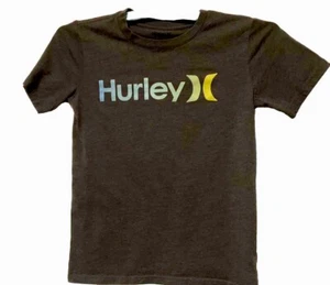 Camiseta Hurley Jóvenes Niñas M Gris Logo En la Frente Azul/Verde Lima Redacción SS - Imagen 1 de 4
