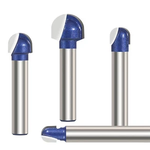 1/4 Shank Core Box Router Bit Carbide Round Nose Milling Cutter Tool Woodworking - Picture 1 of 15