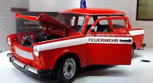 1964 Trabant 601 Red Fire Feuerwehr Welly LGB 1:24 Scale Diecast Model Car 24037 - Picture 1 of 8