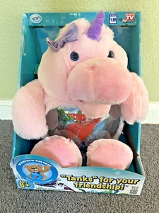 Tanks for your friendship Pink Plush Magical Unicorn Fish or Treasure Tank - Picture 1 of 6
