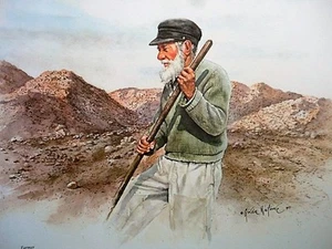 Farmer Negev Gordon Wetmore Promise Land Print to Frame Vintage - Picture 1 of 6