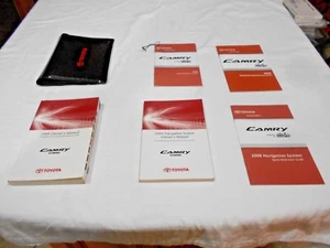 2008 TOYOTA CAMRY HYBRID OWNER MANUAL 5/PC.SET w/ NAVIGATION & TOYOTA CASE // - Picture 1 of 5
