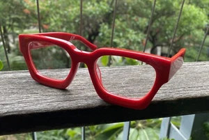W omen solid acetate glasses red eyeglasses men high quality red glasses frame - Picture 1 of 9