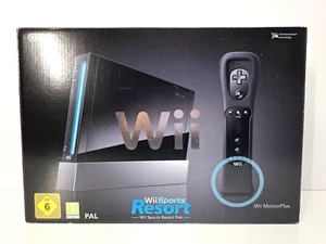 Nintendo Wii Sports Resort Pack Limited Edition 512MB Schwarz Konsole (mit OVP) - Picture 1 of 14