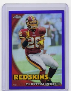 CLINTON PORTIS 2010 TOPPS CHROME NFL PUPRLE REFRACTOR SERIAL #'D 22/555 REDSKINS - Picture 1 of 2