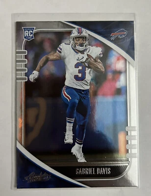 2020 Panini Absolute Football Gabriel Davis Base Rookie Card #136 Bills RC - Image 1 of 2