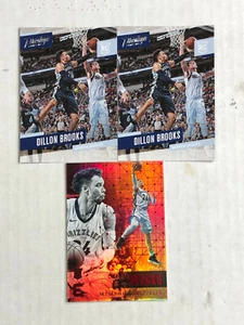 DILLON BROOKS LOT OF 3 2017-18 Essentials RED HOLO SP RC #169 + Prestige RC (x2) - Picture 1 of 3
