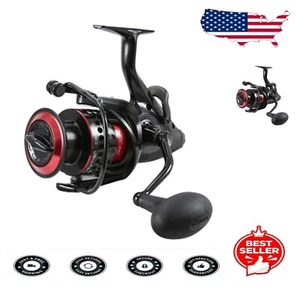 Graphite Lightweight Saltwater Spinning Reel - Ambidextrous Baitfeeding Design - Picture 1 of 3