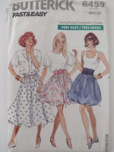 1988 Vintage Butterick 6459 Röcke Nähmuster Gr. 8/10/12 ungeschnitten! - Bild 1 von 2