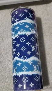 12 oz Blue stainless steel tumbler - Picture 1 of 2