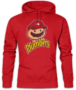 Super Plumbers Hoodie Sweatshirt Super Fun Mario Geek Nerd Gamer Games Gaming - Picture 1 of 1