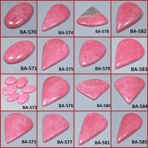 HERVORRAGENDER NATÜRLICHER NORWEGEN ROSA THULIT OVAL BIRNE CABOCHON EDELSTEIN BA- - Bild 1 von 2