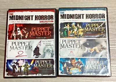 Puppet Master 1 - 6 DVD The Midnight Horror Collection Dark Twisted Cult Classic - Image 1 of 4