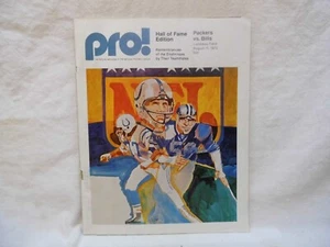 GREEN BAY PACKERS VS BUFFALO BILLS PRO! FOOTBALL PROGRAM~AUG 11, 1973 - Picture 1 of 2