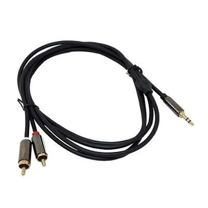 2m 3.5mm Male to RCA Male (Stereo) Audio Cable (Laptop etc. to Amplifier) - Picture 1 of 1