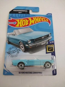 Hot Wheels 2020 HW Screen Time '65 FORD MUSTANG CABRIO James Bond 007 BLAU - Bild 1 von 4