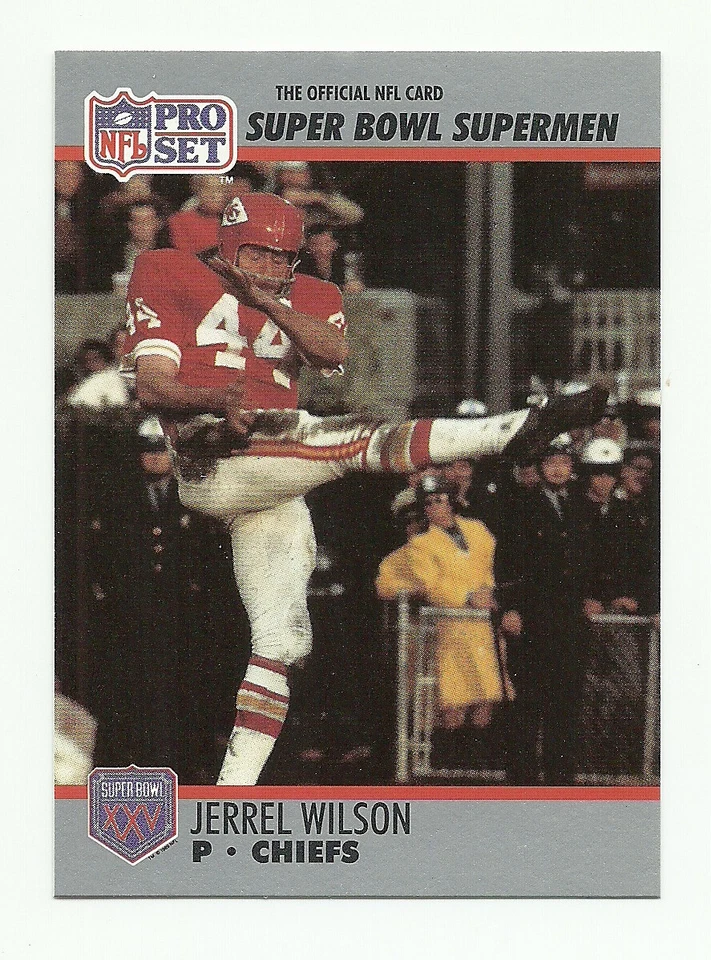 1990 Pro Set Jerrel Wilson KC Chiefs #119 SB All-Time Team Silver Anniversary - Image 1 of 1