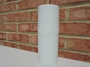Vintage MCM Rosenthal Germany Studio Line All White Bisque Bird Flower Vase - Picture 1 of 7