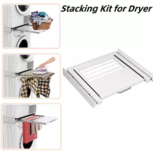 Universal Adjustable Stacking Kit with Sliding Shelves & Clothes Hanger Rod AU - Picture 1 of 11