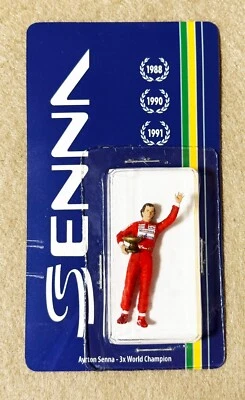 Ayrton Senna - 3x World Champion - Figure with Trophy - 1:43 - Image 1 of 3