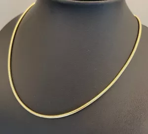 WUNDERSCHÖNE MASSIVE SCHLANGENKETTE AUS 585er GELBGOLD WERT 2998,- € - Bild 1 von 5