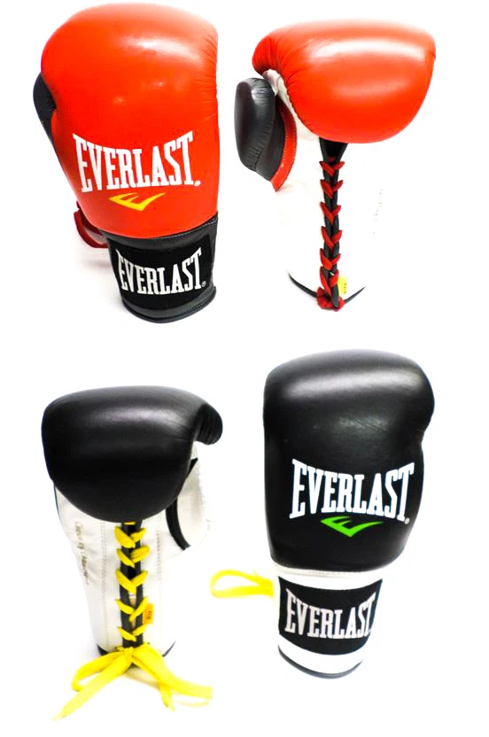 Everlast Boxhandschuhe Powerlock Pro Laced mit Schnürung Gloves Training (ZR20)