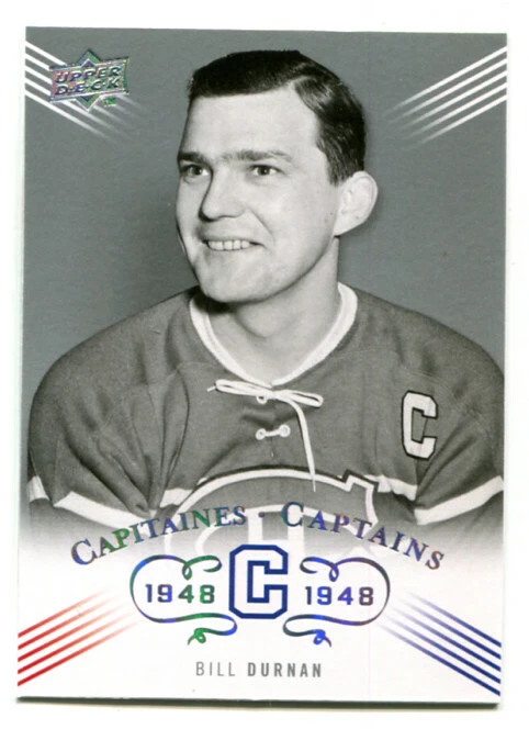 2008-09 UD Montreal Canadiens Centennial Bill Durnan Captains Card #212 - Image 1 of 1