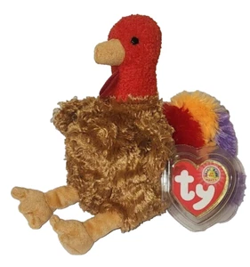 Ty Beanie Baby - STUFFINGS the Turkey (November 2005 BBOM) 5.5" MWMT Stuffed Toy - Picture 1 of 14