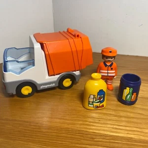PLAYMOBIL Playmobil 1-2-3 Recycling Truck Building Set 6774 2010 NO BOX - Picture 1 of 8