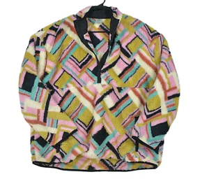 Hurley Plush Pullover Sweater Women's 2XL Snap Fleece Long Sleeve NEW - Picture 1 of 7