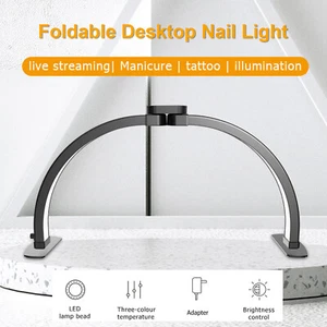 3 Color Temperature Adjustment Desktop Nail & Beauty Refill Lamp 38W P2D4 - Picture 1 of 7