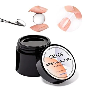Gel pegamento de uñas sólido Gellen para puntas postizas sujeción fuerte UV LED cura necesaria 15 g NUEVO - Imagen 1 de 8