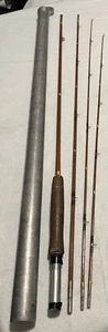 WRIGHT & MCGILL ‘Grainger Special’ 9’ 6” 4pc Bamboo Fly Rod. W/Rod Sleeve/Tube - Picture 1 of 15