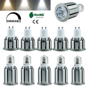 1X 5X Dimmable E27 GU10 LED Spotlight Bulb 5W 7W 10W COB Light Bulbs 110V 220V - Picture 1 of 13
