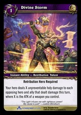 WOW WARCRAFT TCG SCOURGEWAR RARE : DIVINE STORM X 4