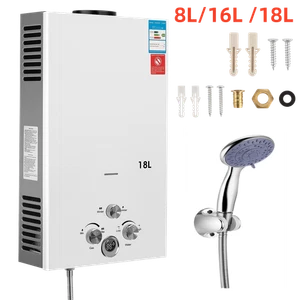 8/16/18L LPG Propane Durchlauferhitzer Warmwasserboiler mit Duschkopf Camping Tz - Bild 1 von 29